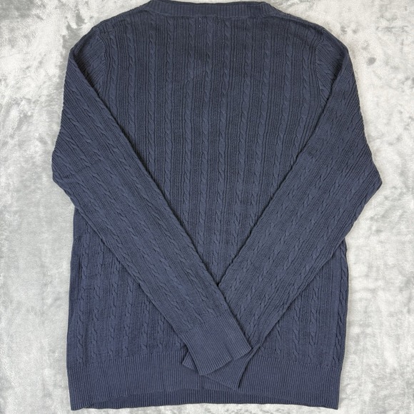 Sonoma Life + Style Blue Cable-knit pullover sweater in Size XL NWT - Picture 5 of 6